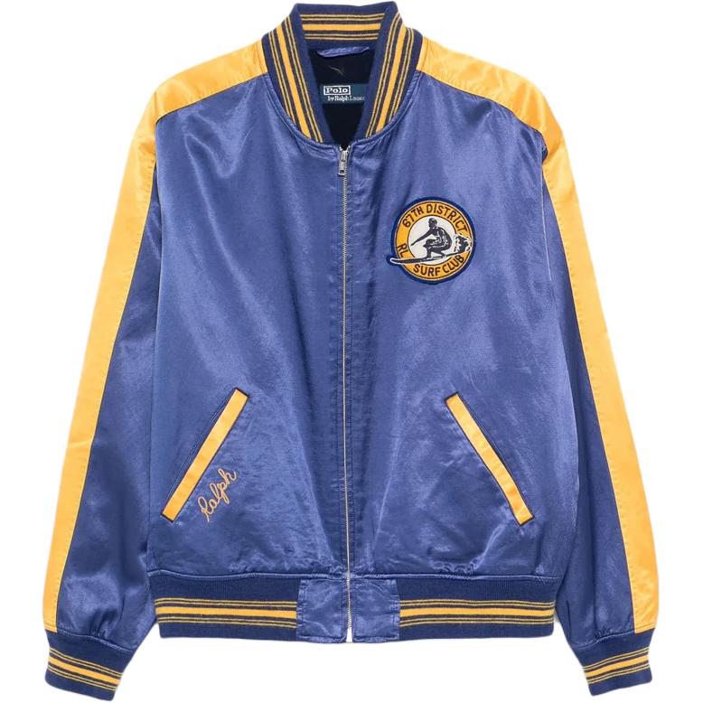 Ralph Lauren Color-Block Logo Bomber Jacket Men’s Blue 710964567-001