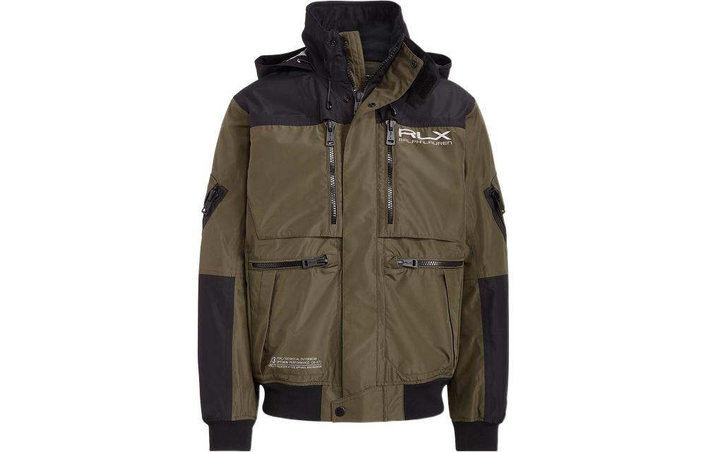 Ralph Lauren Colorblock Hooded Jacket Green - MNRXOTW16020049-300