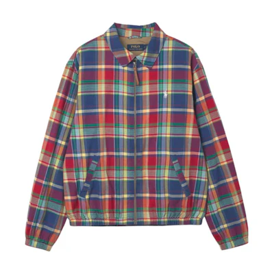Ralph Lauren Colorblock Plaid Long-Sleeve Jacket Multicolor MNPOOTW16021389-400