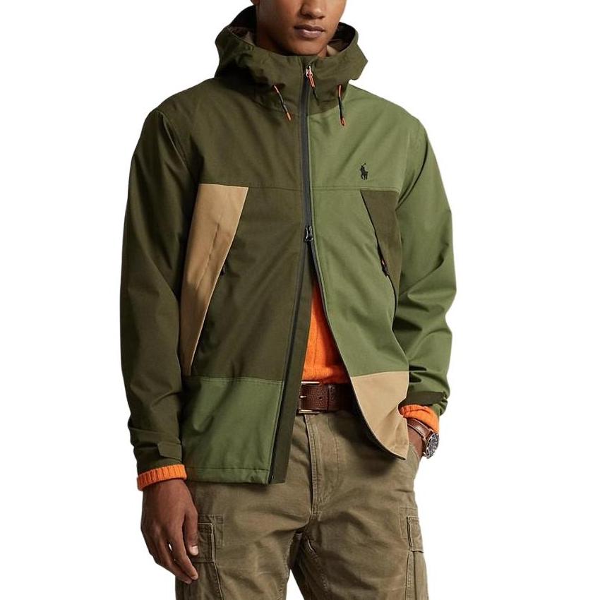 Ralph Lauren Colorblock Pony Hoodie Jacket Green 710928496-001