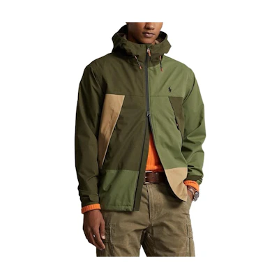 Ralph Lauren Colorblock Pony Hoodie Jacket Green 710928496-001