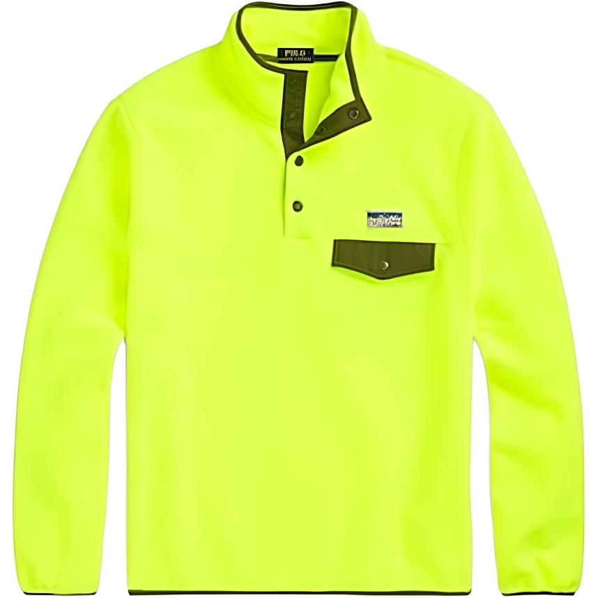 Ralph Lauren Colorblock Pullover Long-Sleeve Sweatshirt Men’s Yellow 196206485-625