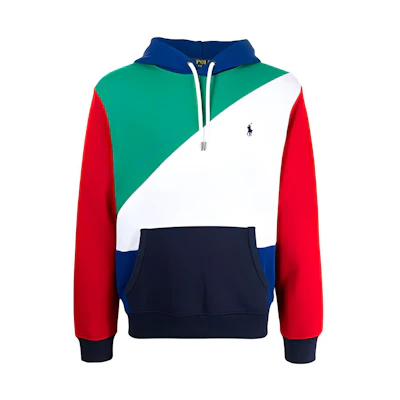 Ralph Lauren Colorblock Pullover Sweatshirt Floral Design Logo 710842896-001