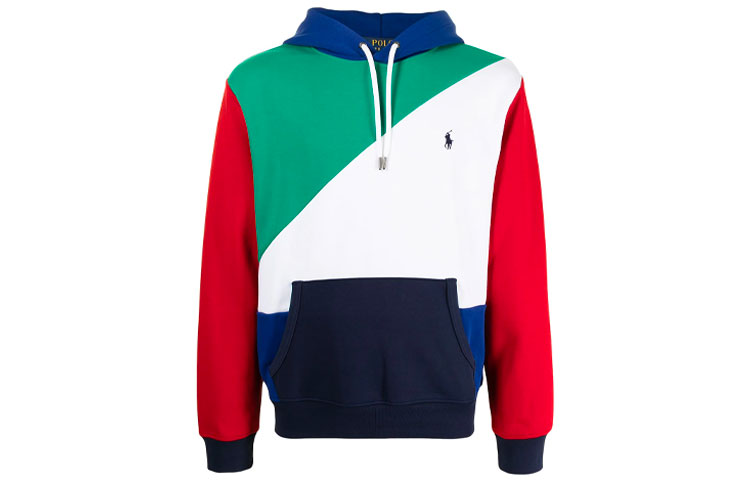 Order ラルフローレン カラーブロック プルオーバー スウェット フローラルデザインロゴ 710842896-001