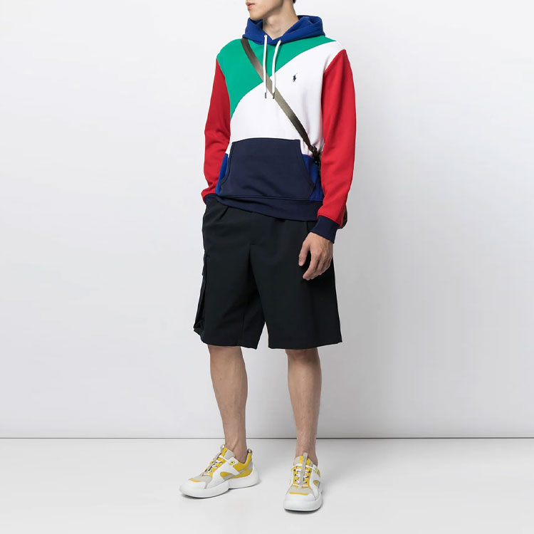 Lookbook ラルフローレン カラーブロック プルオーバー スウェット フローラルデザインロゴ 710842896-001