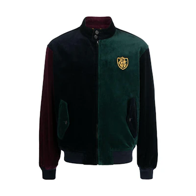 Ralph Lauren Colorblock Zip-Up Jacket Green Long Sleeve 710916594-001