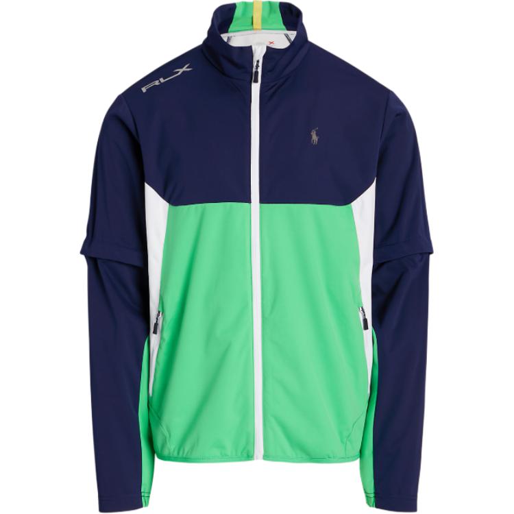 Ralph Lauren Colorblock Zip-Up Long-Sleeve Jacket - Blue MNXGOTW16020088-400
