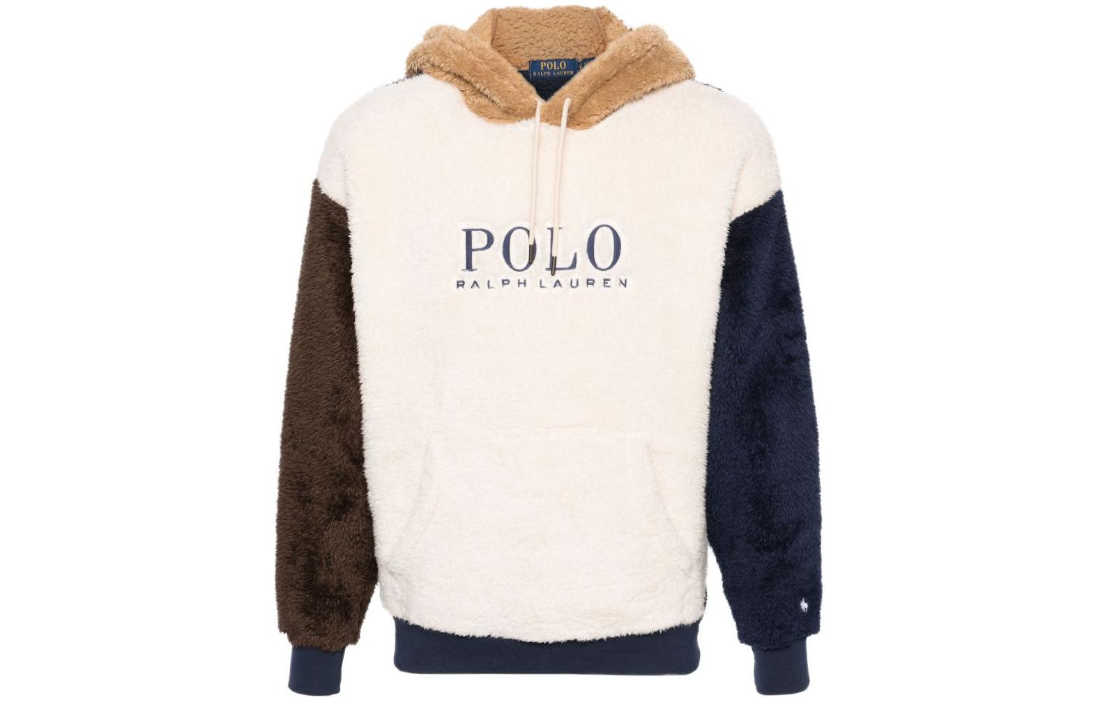 Ralph Lauren Colorful Logo Fleece Hoodie Pullover - Oversized Fit 710929596-001