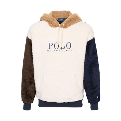 Ralph Lauren Colorful Logo Fleece Hoodie Pullover - Oversized Fit 710929596-001