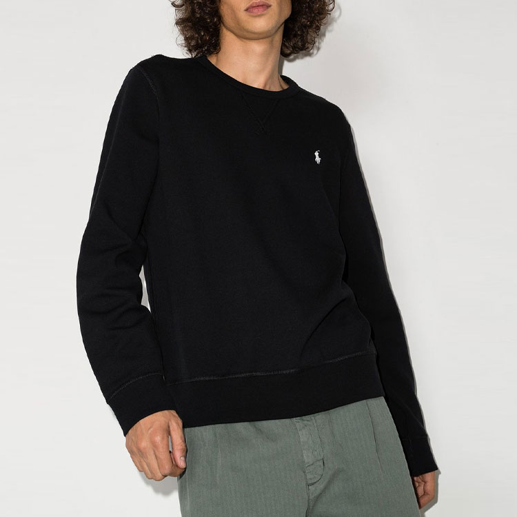 Ralph Lauren Crewneck Sweatshirt Embroidered Pony Logo Black 710675313-021 圖 4