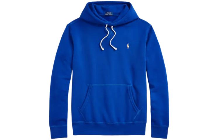 Ralph Lauren Embroidered Logo Hoodie Blue Long Sleeve Sweatshirt MNPOKNI16823245