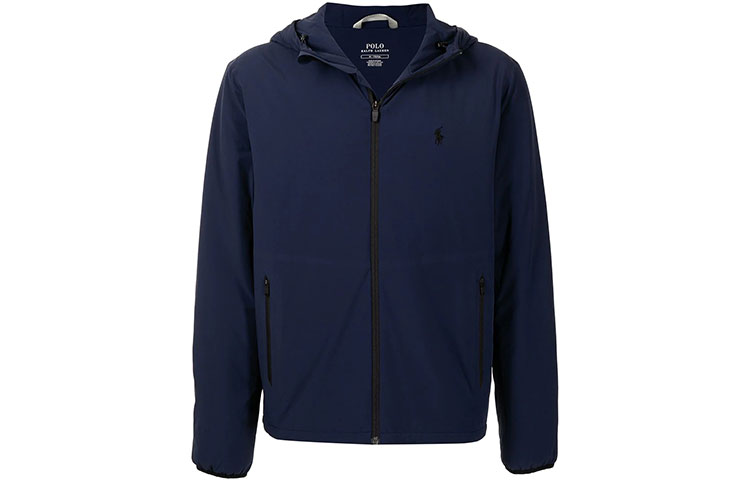 Ralph Lauren Embroidered Logo Hoodie Jacket Blue 710828448-002