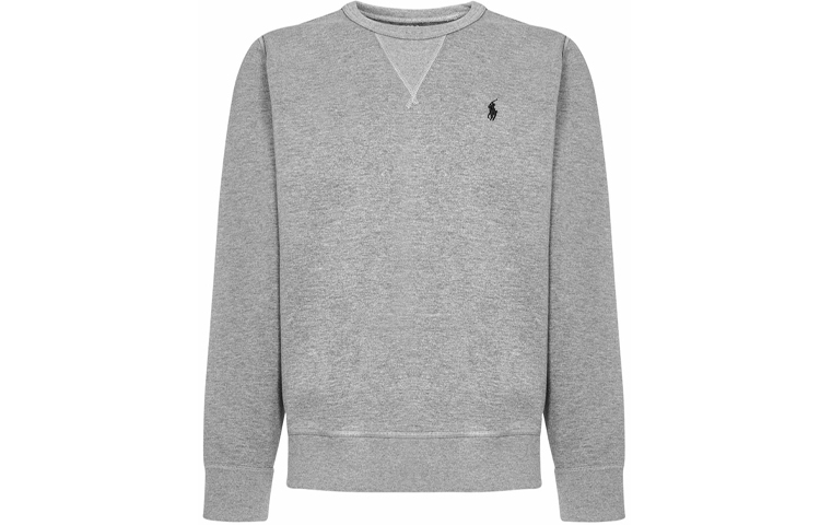 Ralph Lauren Embroidered Logo Long-Sleeve Sweatshirt Grey 710675313-032