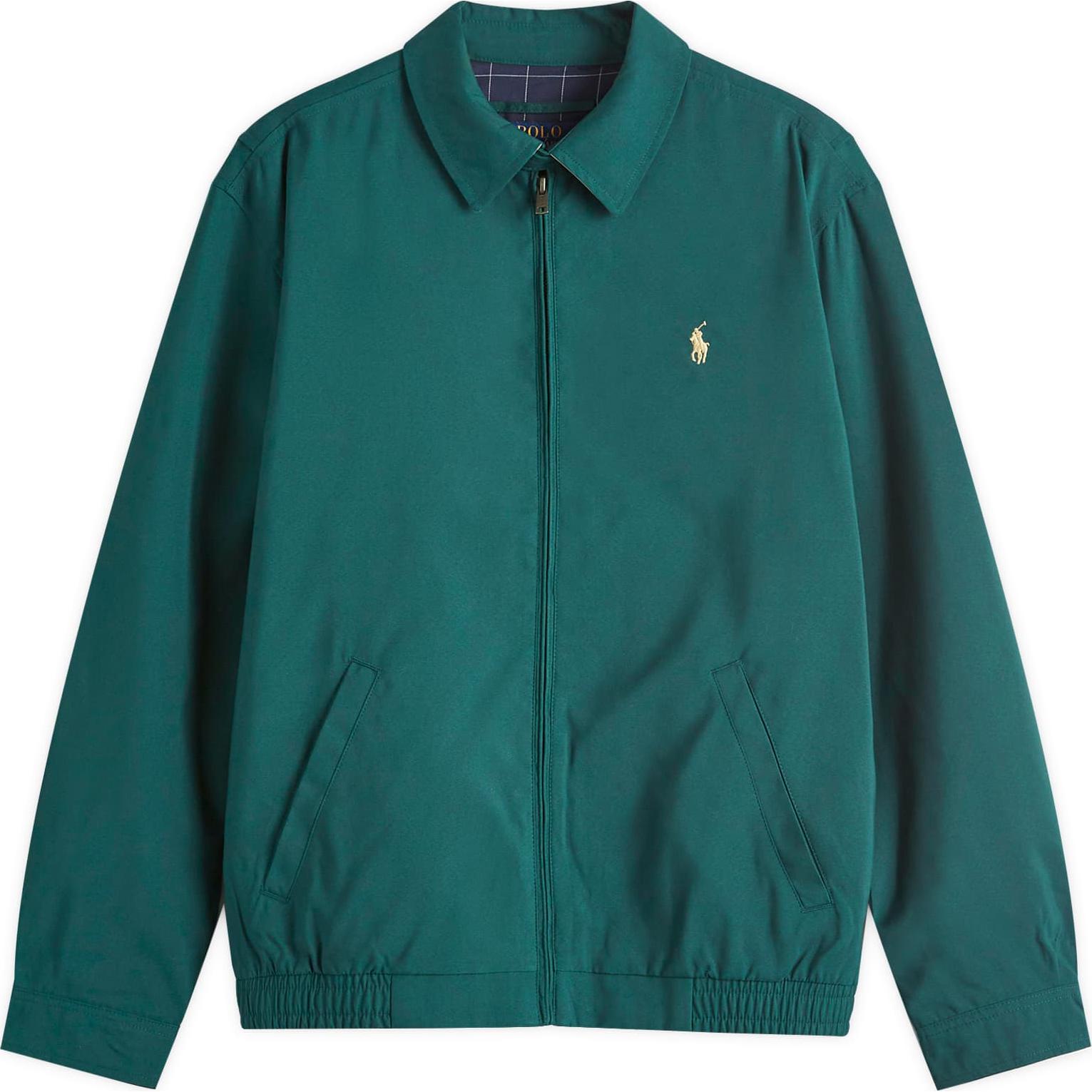 Ralph Lauren Embroidered Logo Long Sleeve Polo Jacket Men’s Dark Green POIZON240809642