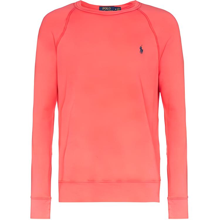 Ralph Lauren Embroidered Logo Pullover Sweatshirt Orange 710644952-026