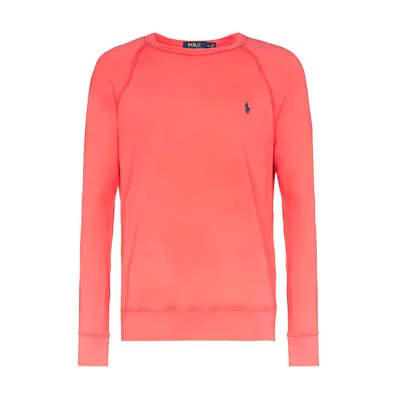 Ralph Lauren Embroidered Logo Pullover Sweatshirt Orange 710644952-026