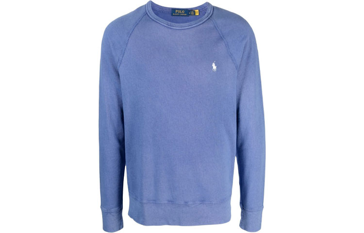 Ralph Lauren Embroidered Logo Pullover Sweatshirt Blue 710644952-030
