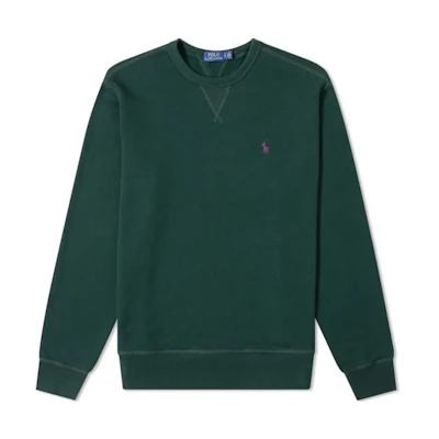 Ralph Lauren Embroidered Pony Crewneck Sweatshirt Green 710766772-006