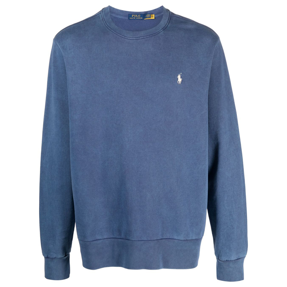 Ralph Lauren Embroidered Pony Logo Crewneck Sweatshirt Men’s Blue 710916689-001