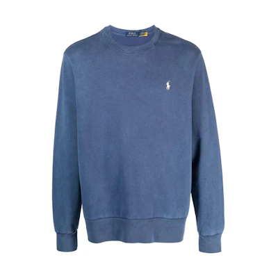 Ralph Lauren Embroidered Pony Logo Crewneck Sweatshirt Men’s Blue 710916689-001