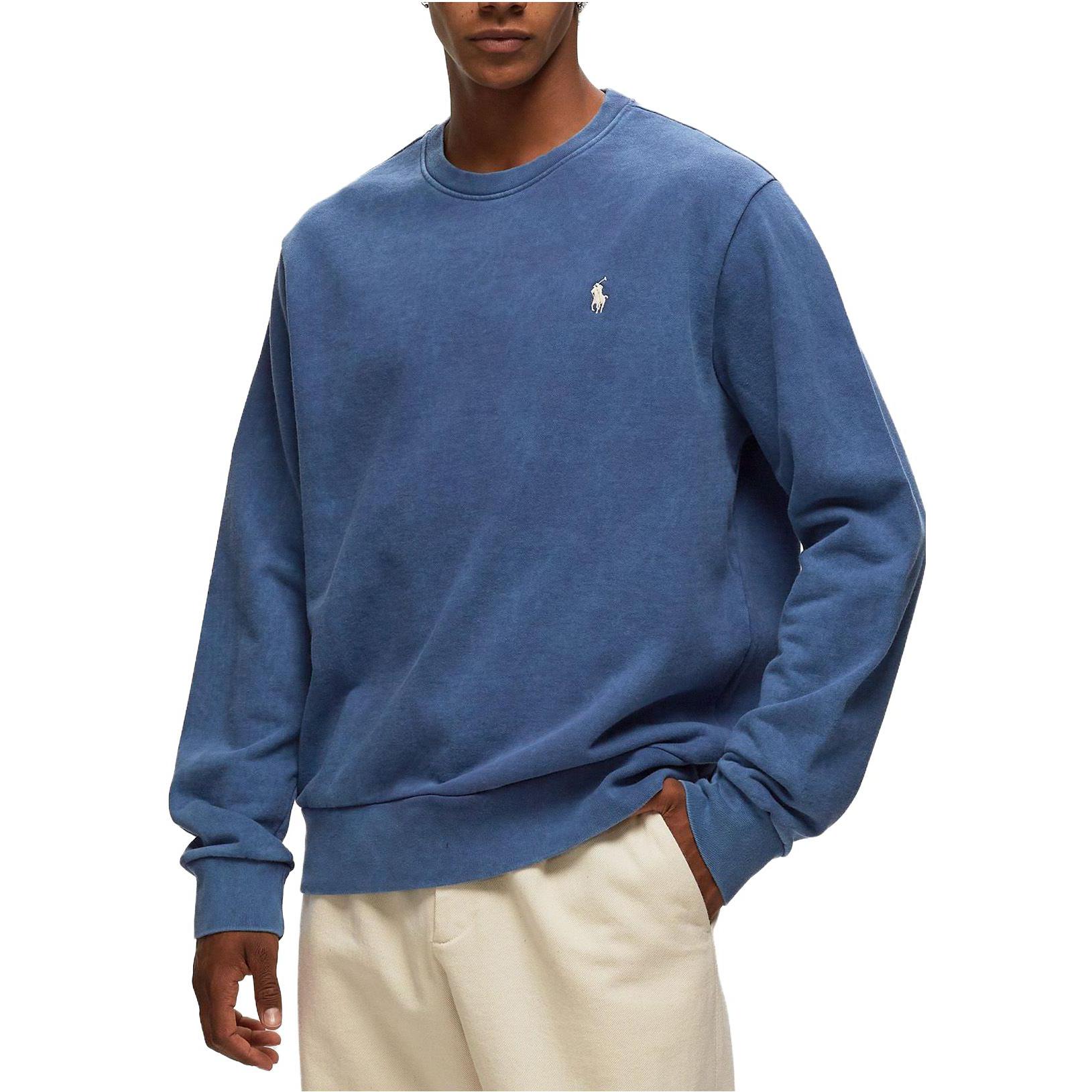 Ralph Lauren Embroidered Pony Logo Crewneck Sweatshirt Men’s Blue 710916689-001 圖 3