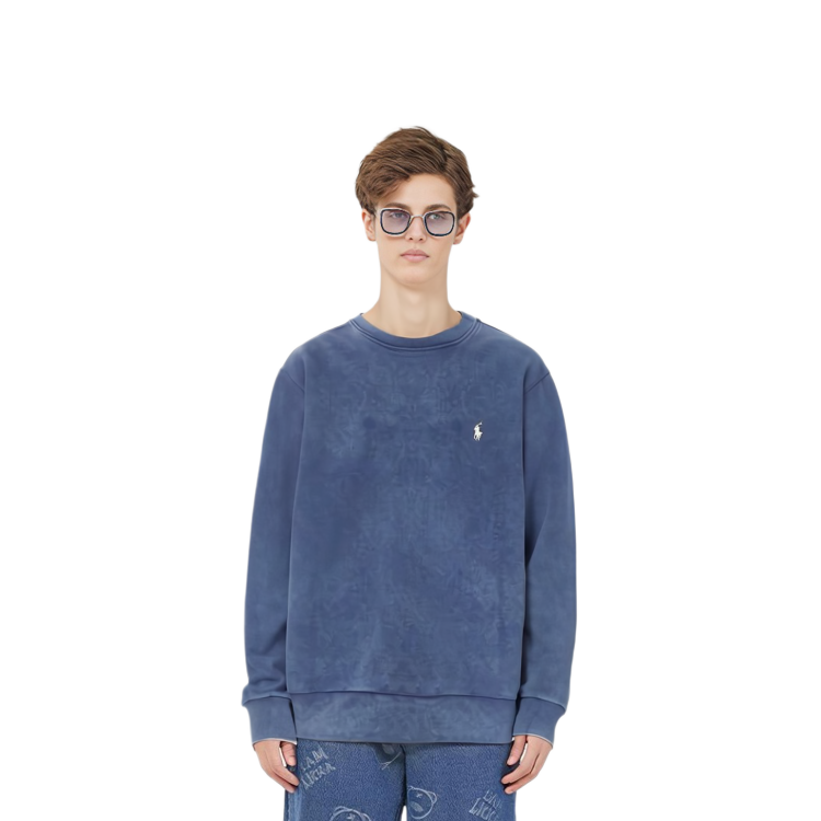 Ralph Lauren Embroidered Pony Logo Crewneck Sweatshirt Men’s Blue 710916689-001 圖 4