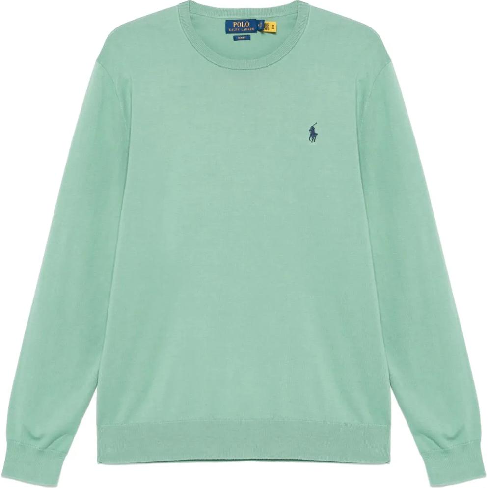 Ralph Lauren Emerald Green Crewneck Loose-Fit Sweatshirt Long Sleeve 710890558-508