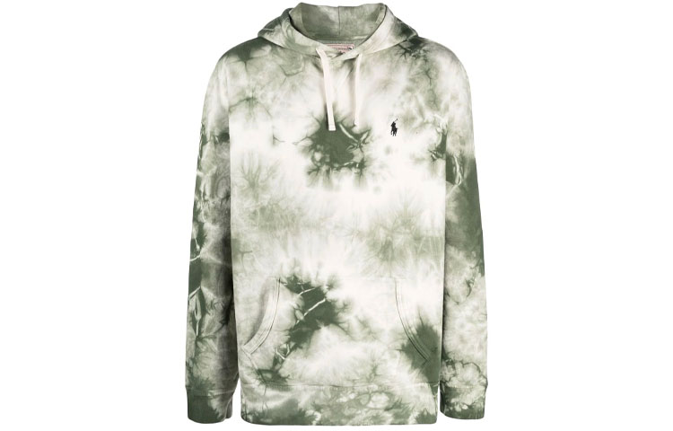 Ralph Lauren Faded Tie-Dye Pullover Sweatshirt Green 710850522-001