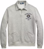 Ralph Lauren Fleece Collar Quarter-Zip Sweatshirt Grey Pullover MNPOKNI16823-546 Ralph Lauren Fleece Collar Quarter-Zip Sweatshirt Grey Pullover MNPOKNI16823-546