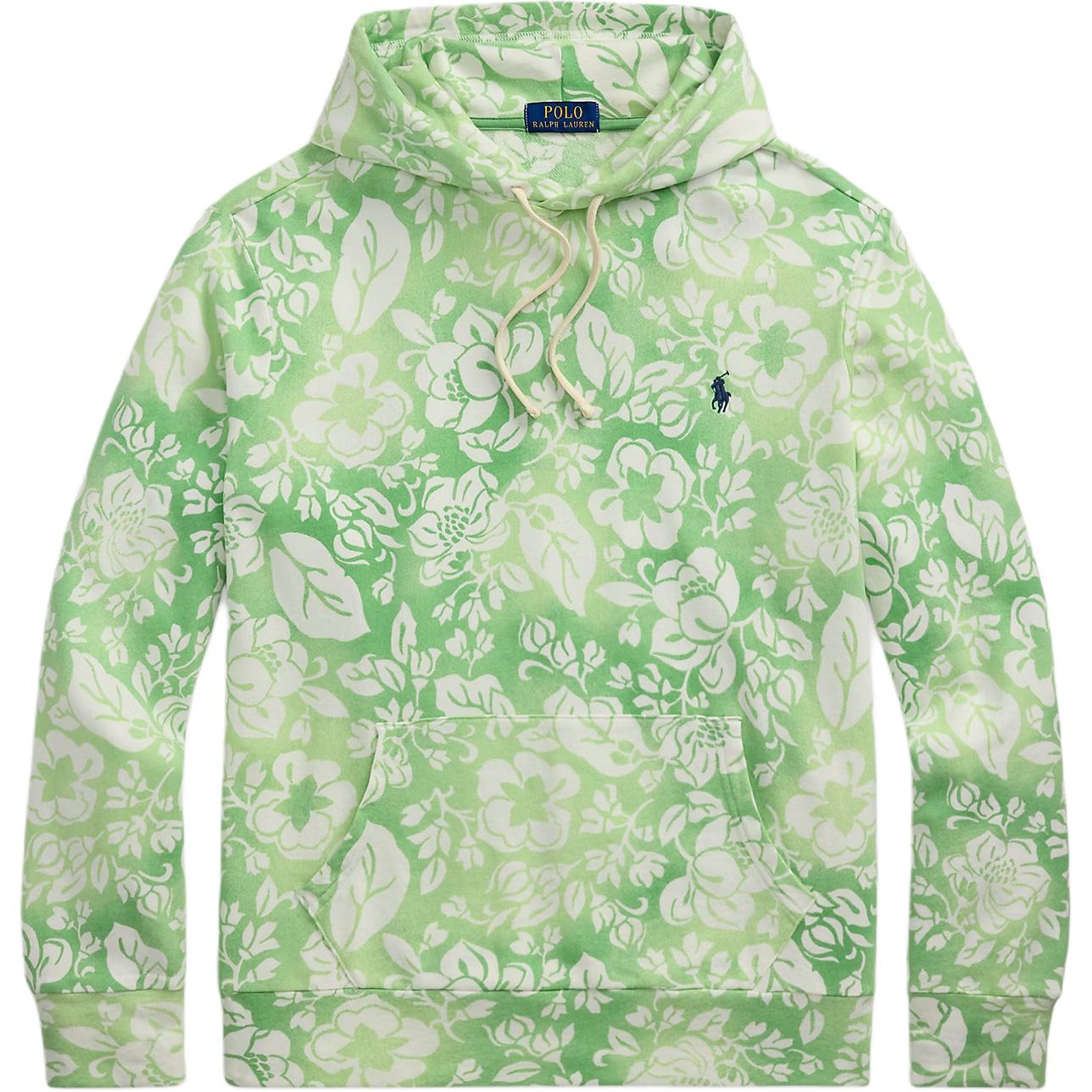 Ralph Lauren Floral Spa Terry Hoodie Green - 710963500-001
