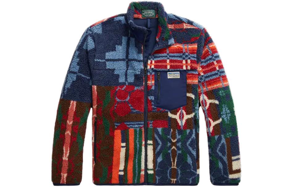 Ralph Lauren Full-Print Stand Collar Slim Fit Jacket Men’s Multicolor MNPOKNI16823-236