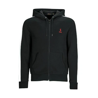 Ralph Lauren Full-Zip Logo Sweatshirt Long Sleeve Black 710926504-002