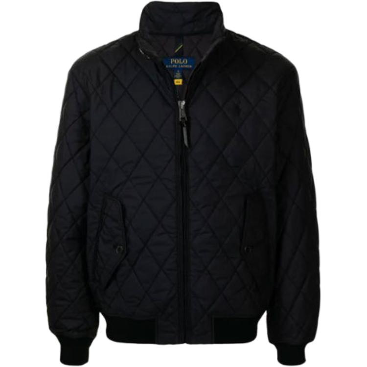 Ralph Lauren FW21 Barracuda Quilted Zipper Jacket Mens Black 710810211-003