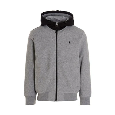 Ralph Lauren FW21 Gray Hooded Long-Sleeve Jacket 814222007