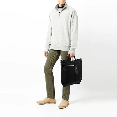 ラルフローレン FW21 グレー ハーフジップ プルオーバー 刺繍ロゴ スウェット 710812963-002 Lookbook ラルフローレン FW21 グレー ハーフジップ プルオーバー 刺繍ロゴ スウェット 710812963-002