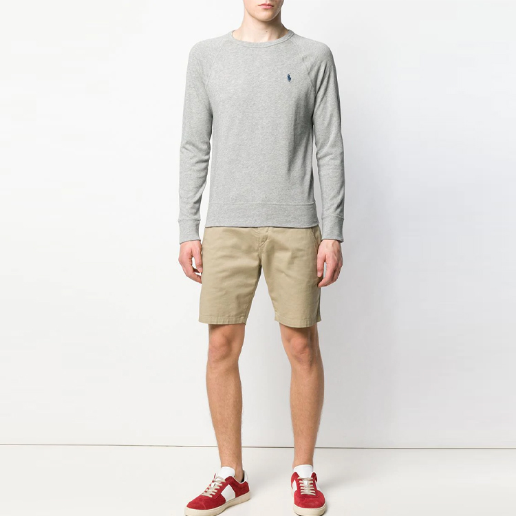 Ralph Lauren FW21 Grey Logo Embroidered Long Sleeve Sweatshirt 710644952-023 圖 3