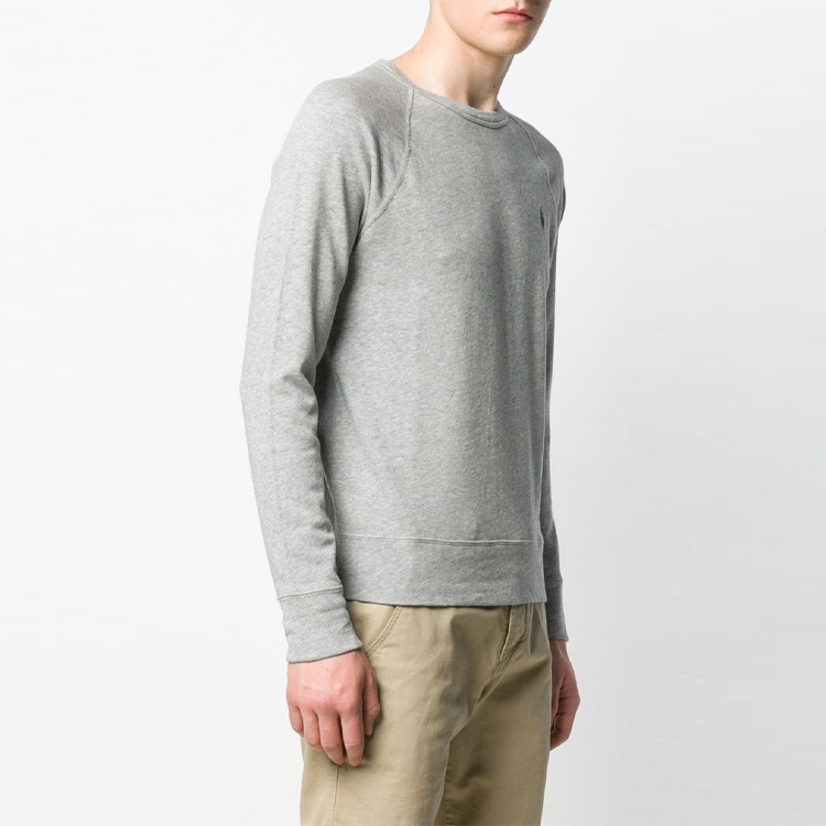 Ralph Lauren FW21 Grey Logo Embroidered Long Sleeve Sweatshirt 710644952-023 圖 5