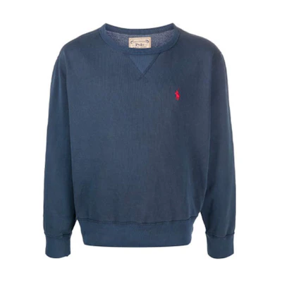 Ralph Lauren FW21 Logo Embroidered Casual Pullover Sweatshirt Men’s Blue 710792815-003