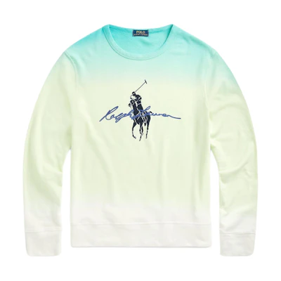 Ralph Lauren FW21 Logo Print Pullover Long-Sleeve Sweatshirt White 710835736-001