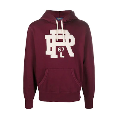 Ralph Lauren FW21 Red Logo Pullover Hoodie for Men 710850318-002