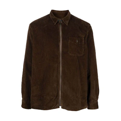Ralph Lauren FW21 Solid Long Collar Jacket Brown 710849852-003