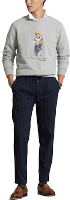 ラルフローレン FW22 ベアプリント クルーネック スウェットシャツ メンズ グレー MNPOKNI16822128-020 Shop ラルフローレン FW22 ベアプリント クルーネック スウェットシャツ メンズ グレー MNPOKNI16822128-020