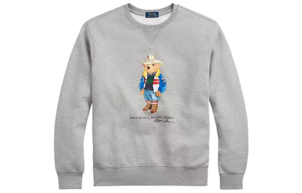 Ralph Lauren FW22 Bear Print Crewneck Sweatshirt - Grey MNPOKNI16822503-020 圖 2