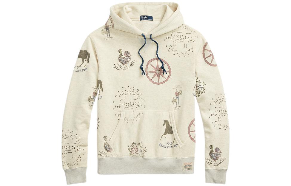 Ralph Lauren FW22 Beige Hoodie with Animal Print Design 16822250-101