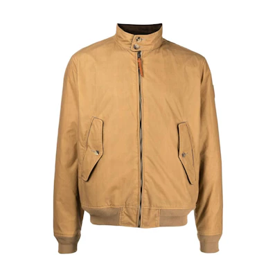 Ralph Lauren FW22 Beige Zip-Up Flap Pocket Casual Jacket 710862060-001