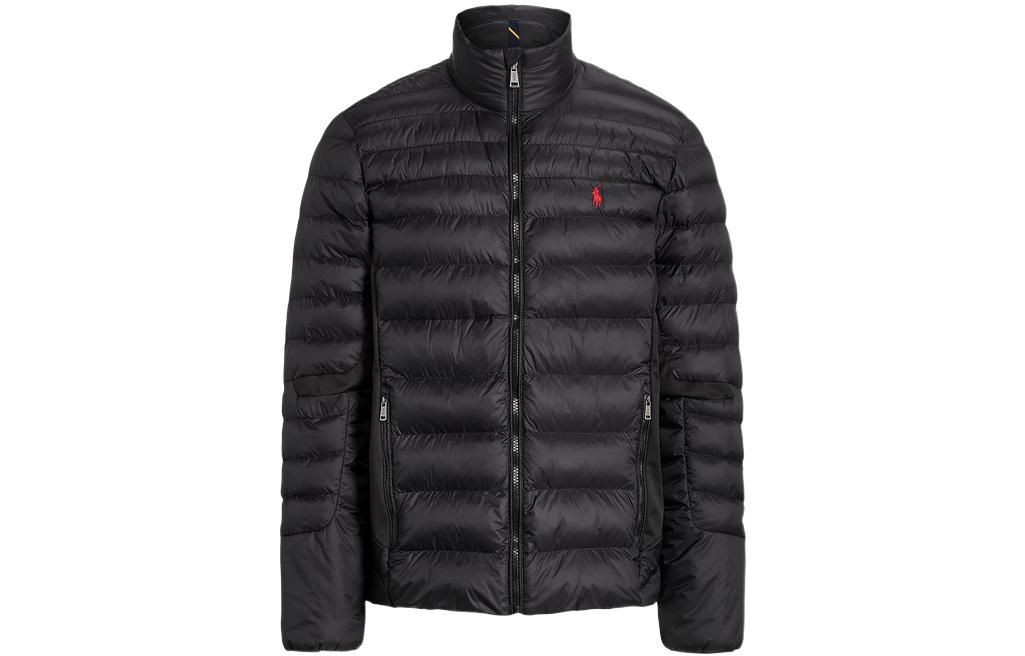 Ralph Lauren FW22 Black Solid Stand Collar Zip Casual Jacket MNPOOTW16020905