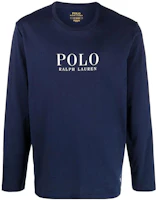 Ralph Lauren FW22 Blue Crewneck Sweatshirt with Logo Print 714862600-003 Ralph Lauren FW22 Blue Crewneck Sweatshirt with Logo Print 714862600-003