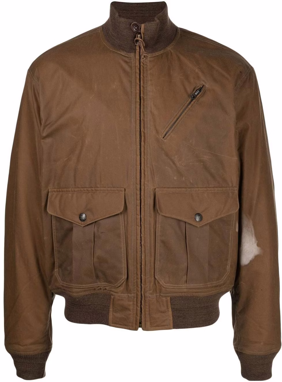 ralph-lauren-fw-22-brown-distressed-zip-up-stand-collar-bomber-jacket-710879315-001