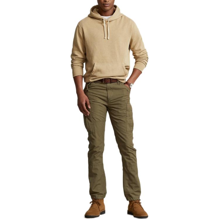 Lookbook 拉夫劳伦 FW22 棕色纯色长袖套头卫衣 MNPOKNI16822299-250