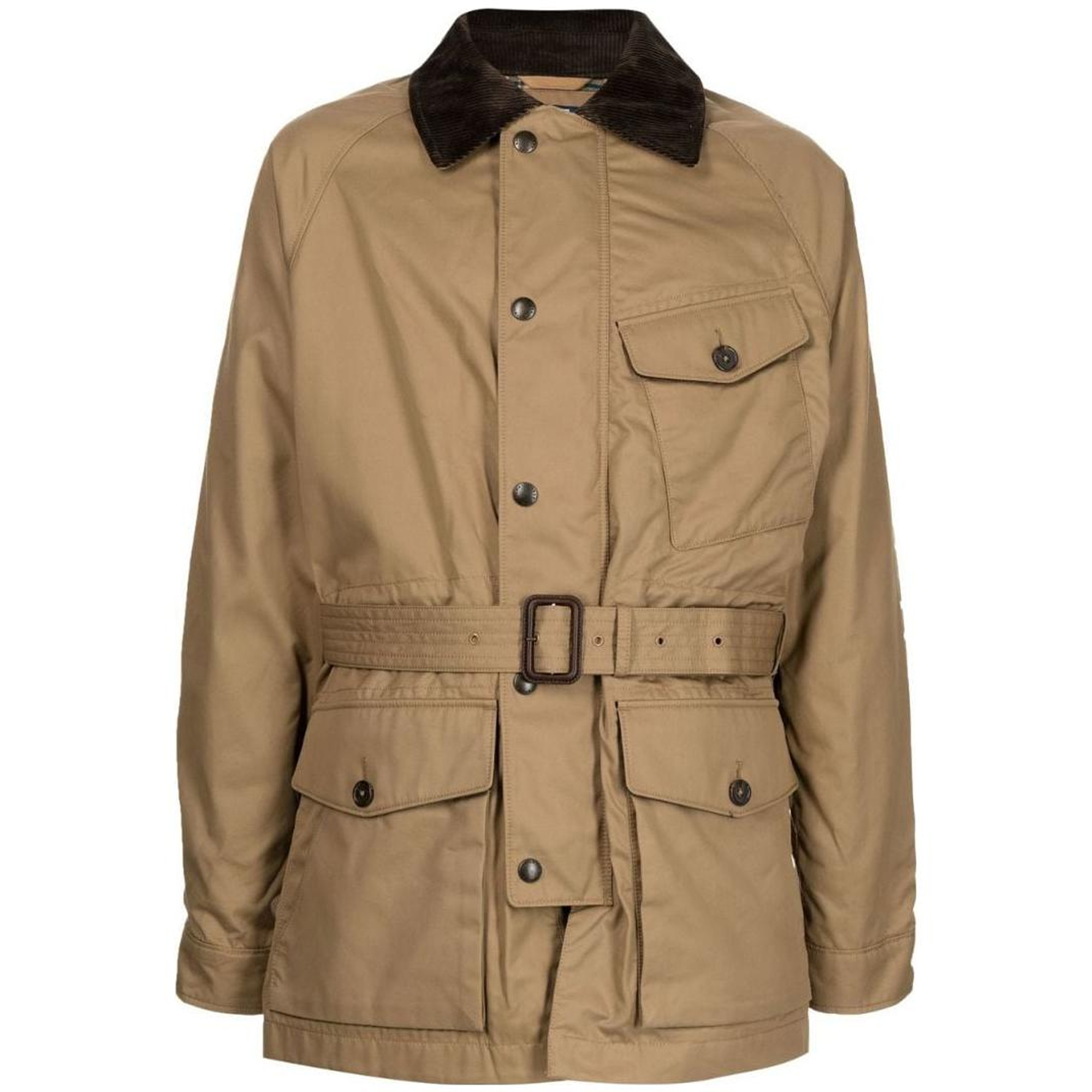 Ralph Lauren FW22 Brown Utility Jacket with Belted Waist 710879283-001